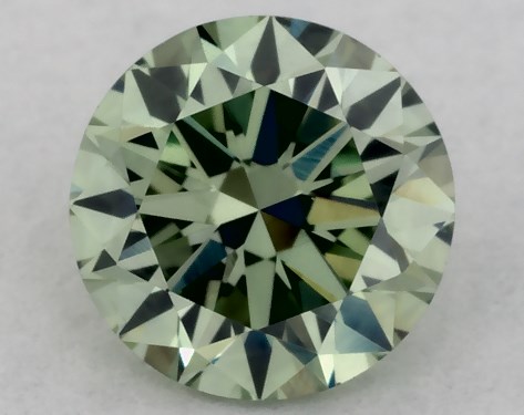 IGI 0.51 Carat Fancy Vivid Green-VS1 Round Cut Lab-Grown Diamond