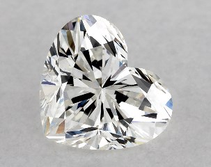 GIA 0.76 Carat H-VS2 Ideal Cut Heart Diamond