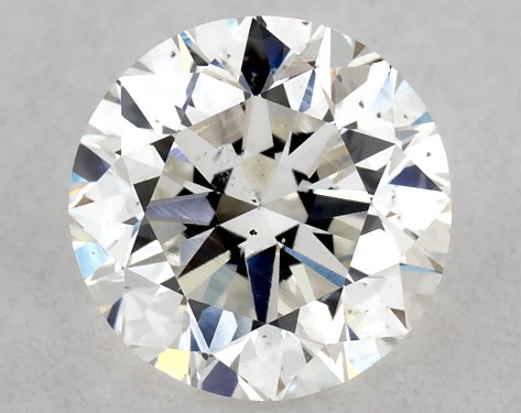 GIA 1.00 Carat H-SI1 Very Good Cut Round Diamond