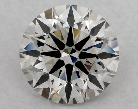 This Lab-Grown diamond 1.36 carat round F color VS2 clarity has Ideal proportions and a diamond grading report from IGI