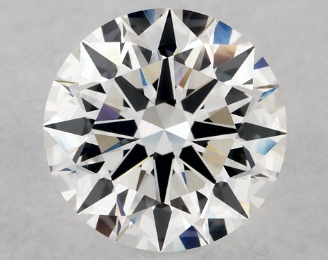 This Lab-Grown diamond 1.26 carat round E color VVS2 clarity has Ideal proportions and a diamond grading report from IGI