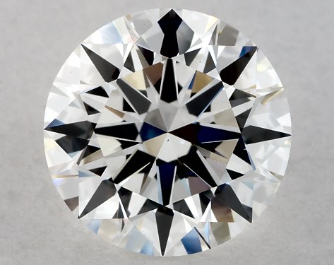 This Lab-Grown diamond 1.32 carat round E color VS1 clarity has Ideal proportions and a diamond grading report from IGI