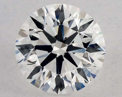 This 0.8 carat round diamond F color VS1 clarity has Excellent proportions and a diamond grading report from GIA