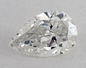 GIA 0.80 Carat F-SI1 Very Good Cut Pear Diamond