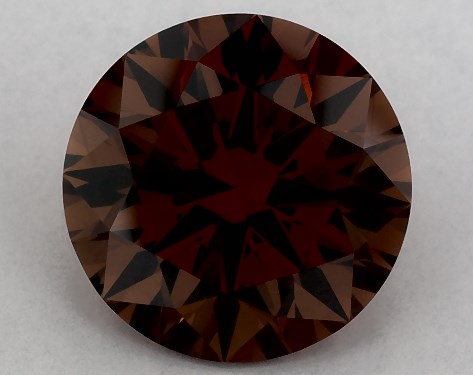 IGI 2.85 Carat Fancy Orangy Brown-VS1 Round Cut Lab-Grown Diamond
