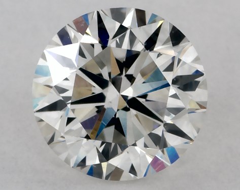 GIA 1.00 Carat H-SI1 Very Good Cut Round Diamond