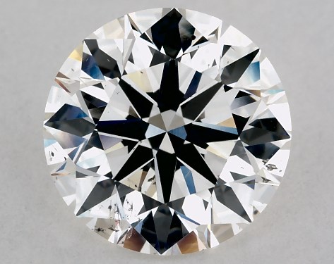 GIA 1.50 Carat H-SI1 Excellent Cut Round Diamond