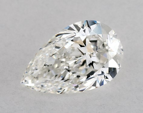 GIA 1.00 Carat G-SI1 Ideal Cut Pear Diamond