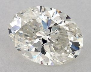 GIA 0.80 Carat H-SI1 Very Good Cut Oval Diamond