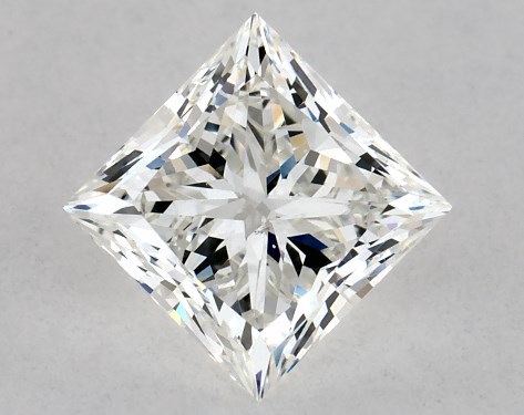GIA 1.00 Carat H-VS2 Ideal Cut Princess Diamond
