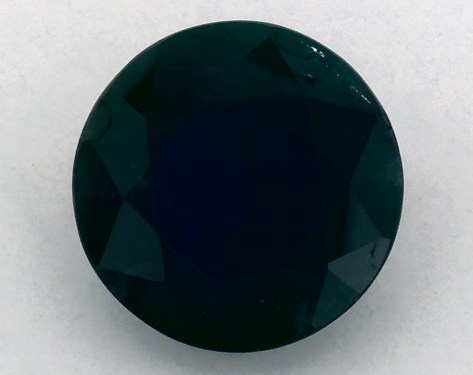 3.06 Carat Round Natural Blue Sapphire