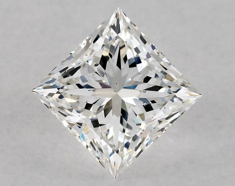 GIA 1.01 Carat G-SI1 Ideal Cut Princess Diamond