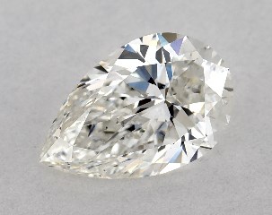 GIA 0.77 Carat H-SI1 Very Good Cut Pear Diamond