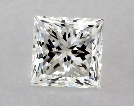 GIA 1.00 Carat H-SI1 Very Good Cut Princess Diamond