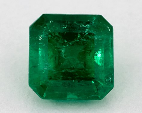 2.36 Carat Asscher Natural Green Emerald