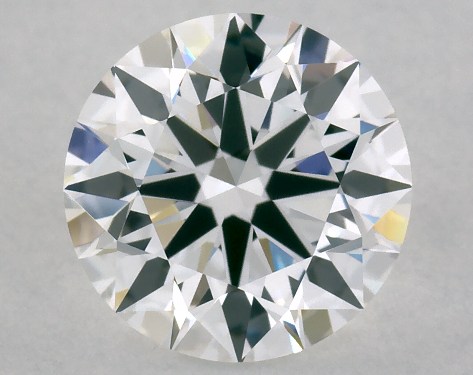 This Lab-Grown diamond 1.21 carat round D color VVS2 clarity has Ideal proportions and a diamond grading report from IGI