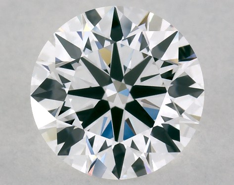 This Lab-Grown diamond 1.23 carat round D color VVS2 clarity has Ideal proportions and a diamond grading report from IGI