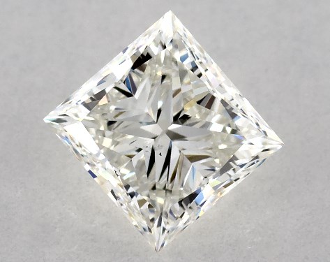 IGI 1.00 Carat G-SI1 Very Good Cut Princess Diamond