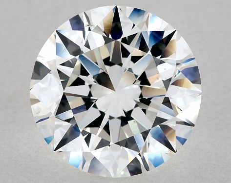 GIA 4.03 Carat H-SI1 Excellent Cut Round Diamond