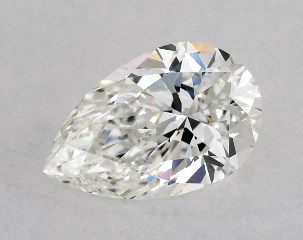 GIA 0.73 Carat H-VS1 Very Good Cut Pear Diamond