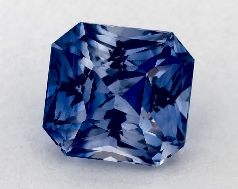 2.37 Carat Radiant Natural Blue Sapphire