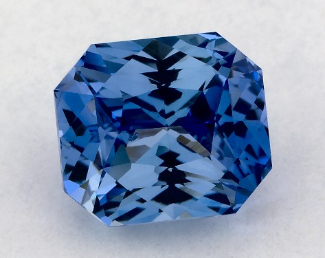 3.00 Carat Radiant Natural Blue Sapphire