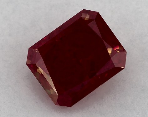 IGI 1.56 Carat Fancy Red-VS1 Radiant Cut Lab-Grown Diamond