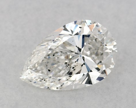 This 1.05 carat pear diamond G color SI2 clarity has Ideal proportions and a diamond grading report from GIA