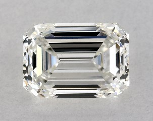 GIA 0.77 Carat H-VVS2 Very Good Cut Emerald Diamond