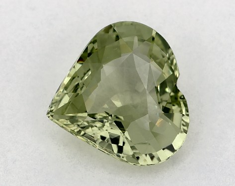 2.38 Carat Heart Natural Green Sapphire