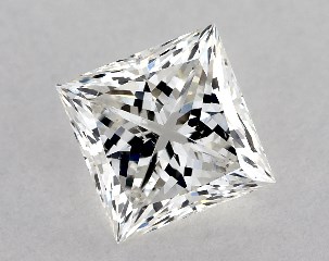 GIA 0.77 Carat G-SI1 Ideal Cut Princess Diamond