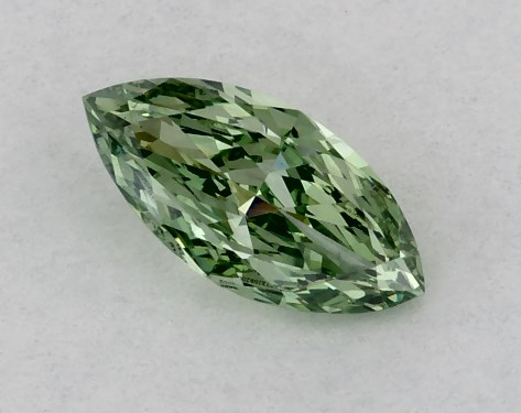 IGI 0.33 Carat Fancy Vivid Green-VS1 Marquise Cut Lab-Grown Diamond