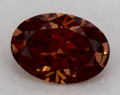 IGI 1.03 Carat Fancy Vivid Orange-VS1 Oval Cut Lab-Grown Diamond