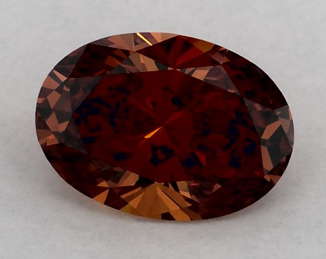 IGI 1.01 Carat Fancy Vivid Orange-VVS2 Oval Cut Lab-Grown Diamond