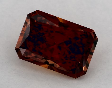 IGI 1.02 Carat Fancy Vivid Orange-VVS2 Radiant Cut Lab-Grown Diamond