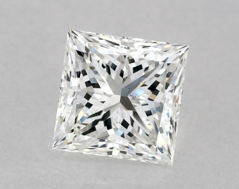 GIA 1.00 Carat G-SI1 Ideal Cut Princess Diamond