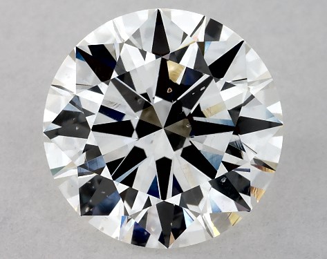 GIA 3.01 Carat H-SI1 Excellent Cut Round Diamond