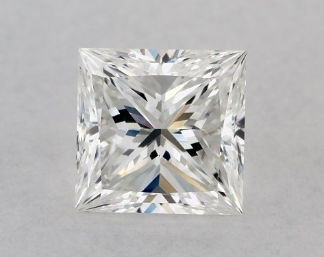 This 0.82 carat princess diamond F color VVS2 clarity has Ideal proportions and a diamond grading report from GIA