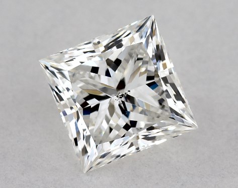 GIA 1.00 Carat G-SI1 Ideal Cut Princess Diamond