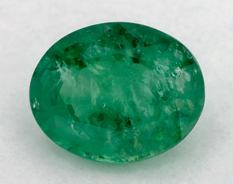 2.58 Carat Oval Natural Green Emerald