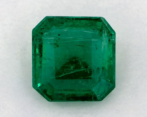 3.80 Carat Asscher Natural Green Emerald