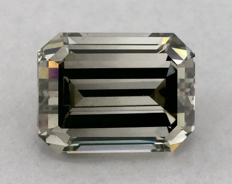GIA 0.91 Carat Fancy Gray-SI2 Emerald Cut Diamond