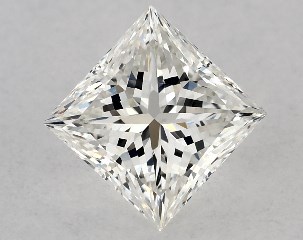 GIA 0.78 Carat G-SI1 Ideal Cut Princess Diamond