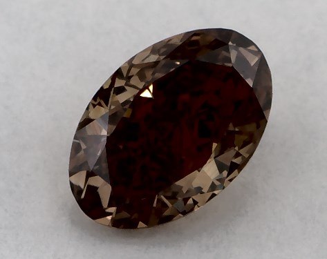 IGI 0.32 Carat Fancy Brown-SI1 Oval Cut Diamond