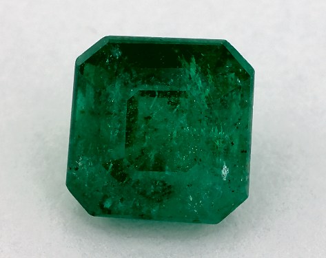 2.61 Carat Asscher Natural Green Emerald