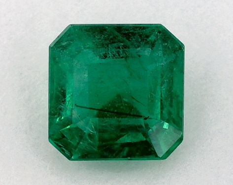 2.47 Carat Asscher Natural Green Emerald