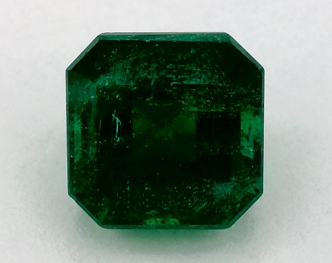 2.69 Carat Asscher Natural Green Emerald