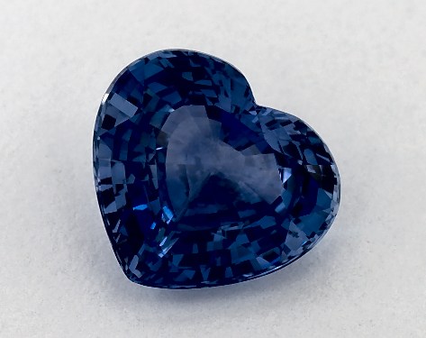 2.14 Carat Heart Natural Blue Sapphire