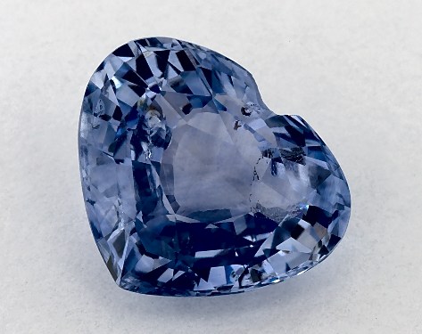 3.29 Carat Heart Natural Blue Sapphire
