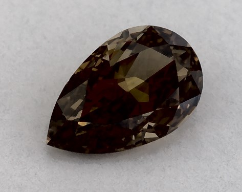IGI 0.31 Carat Fancy Brown-VS2 Pear Shaped Diamond